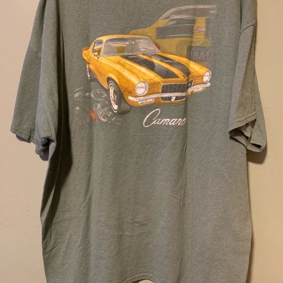 ❤️Gildan Camaro Men's 2XL Camaro Logo Green Short Sleeve T-Shirt - Picture 7 of 13